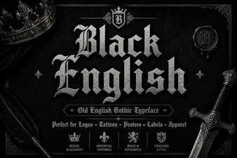 Stylish Black Fonts for Modern Web Design