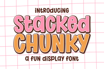 Chunky Stacked Fonts for Bold Design Statements