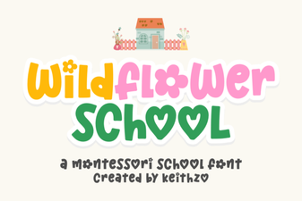Wildflower School Font: Creative Typography Projects