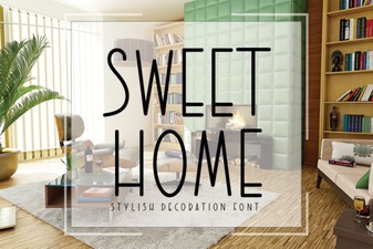 The Sweet Home Font for Creative Diy Projects