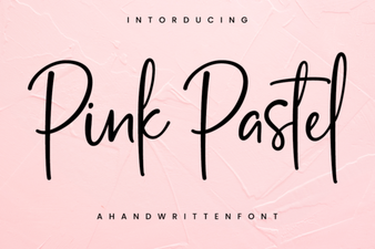 Pink Pastel Fonts for Soft Designs & Creative Projects